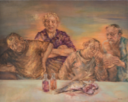 WIE ES EUCH GEF&Auml;LLT-II, 2022, &Ouml;l auf Leinwand, 100 x 120 cm